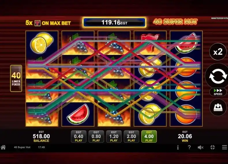 Play 40 Super Hot Demo Instantly