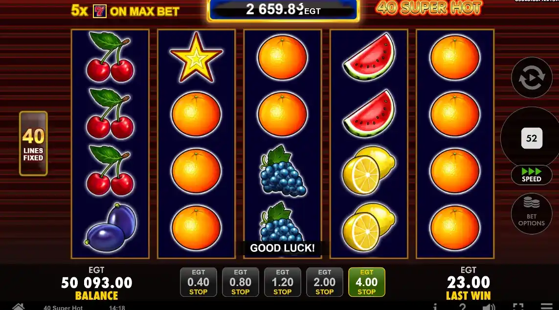 40 Super Hot Slot Details