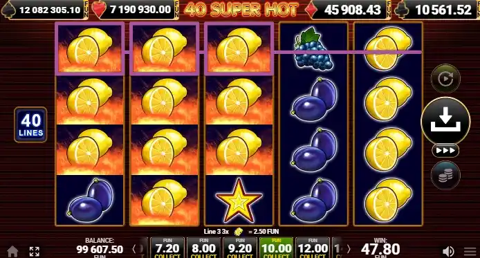 Jackpots and Payouts in 40 Super Hot
